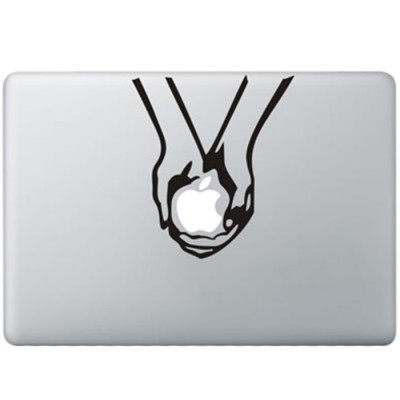 Giving Hands MacBook Decal Black Decals